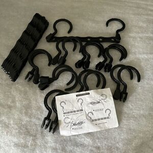 9 Six Hole Space Saver 9 1/2” Plastic Hangers
